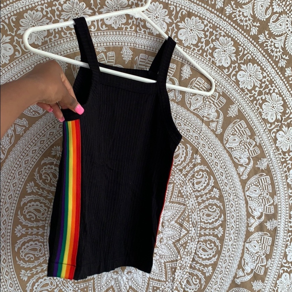 Rainbow halter top